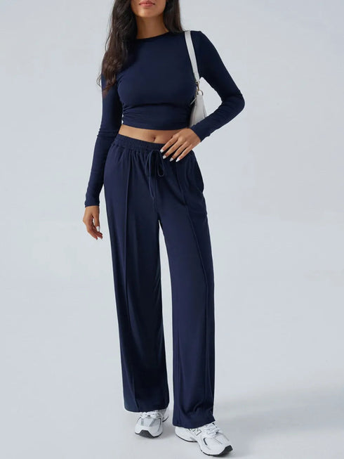 'Riftwear' Long Sleeve Top and Pants Set - Celes Fashion